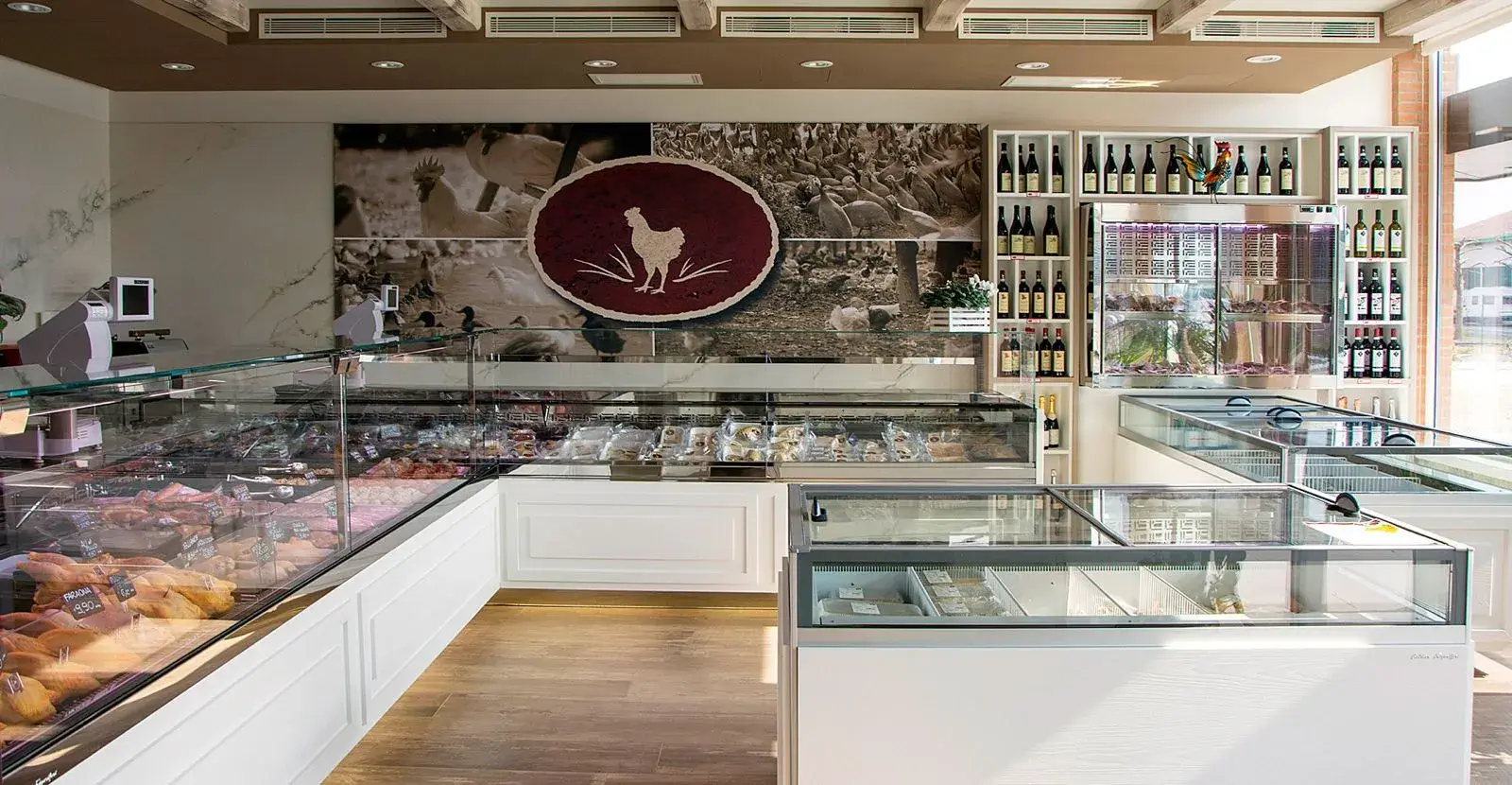 Vitrine boucherie et charcuterie