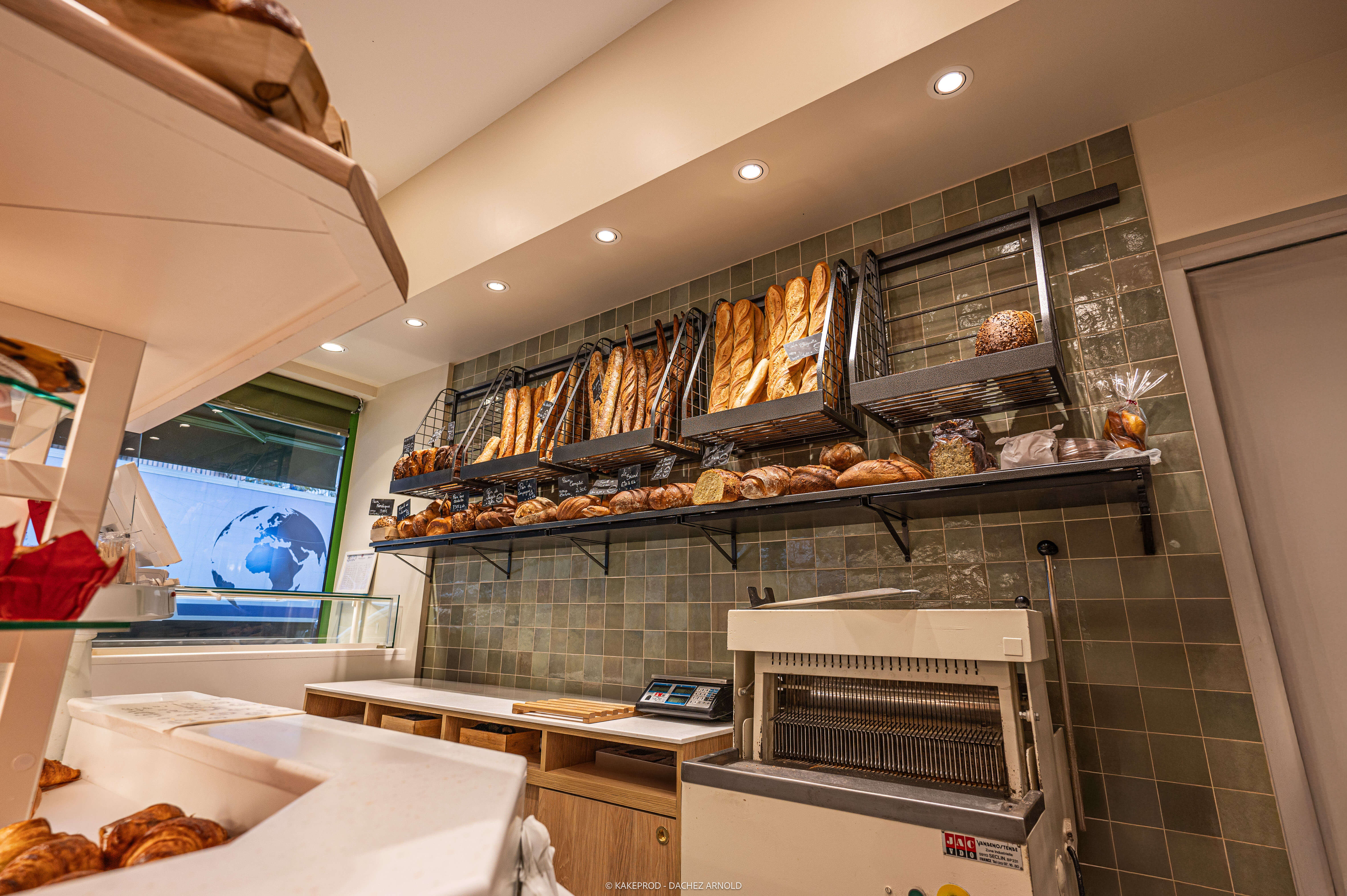 Vitrine boulangerie et patisserie