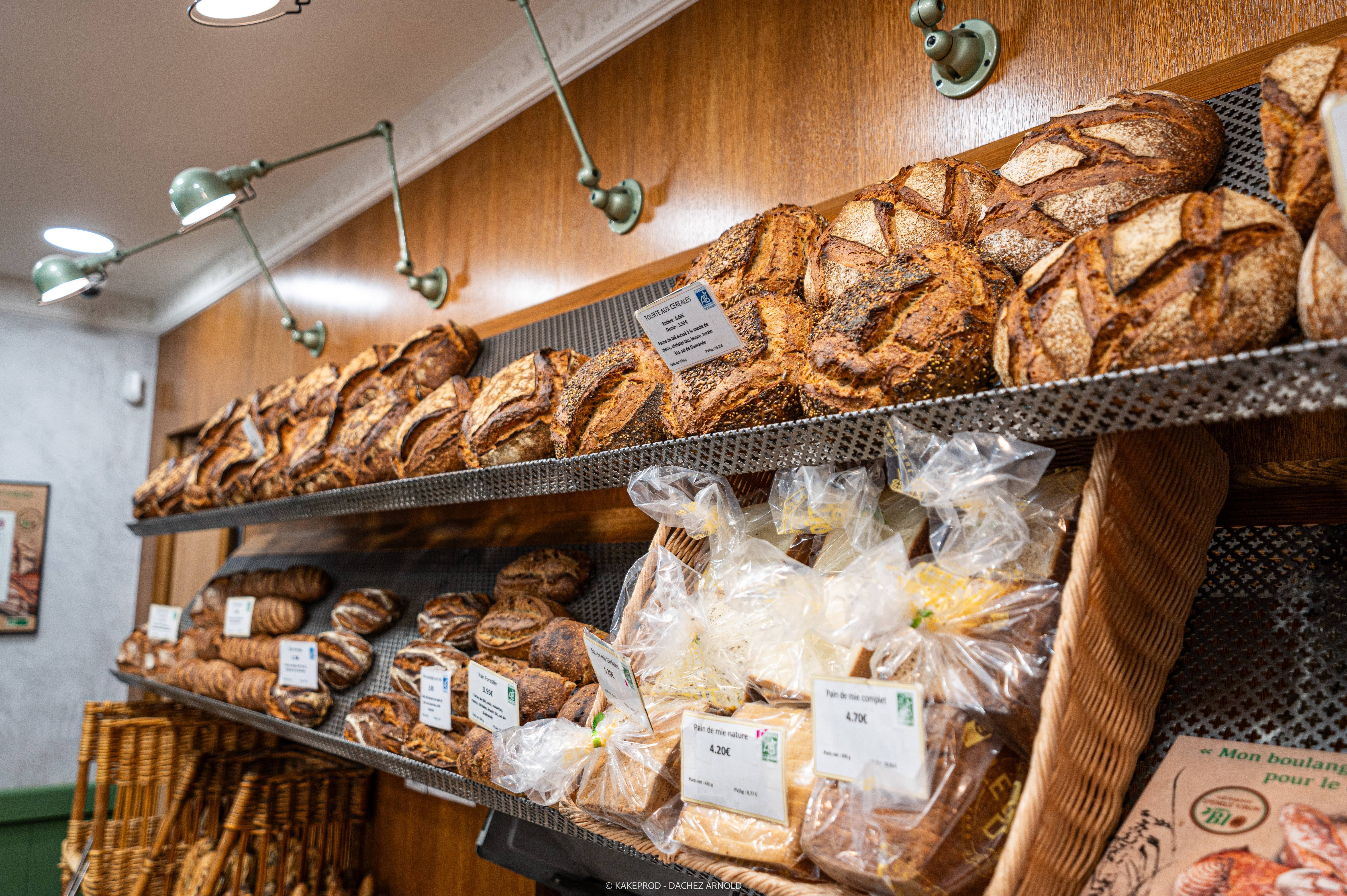 Vitrine boulangerie et patisserie