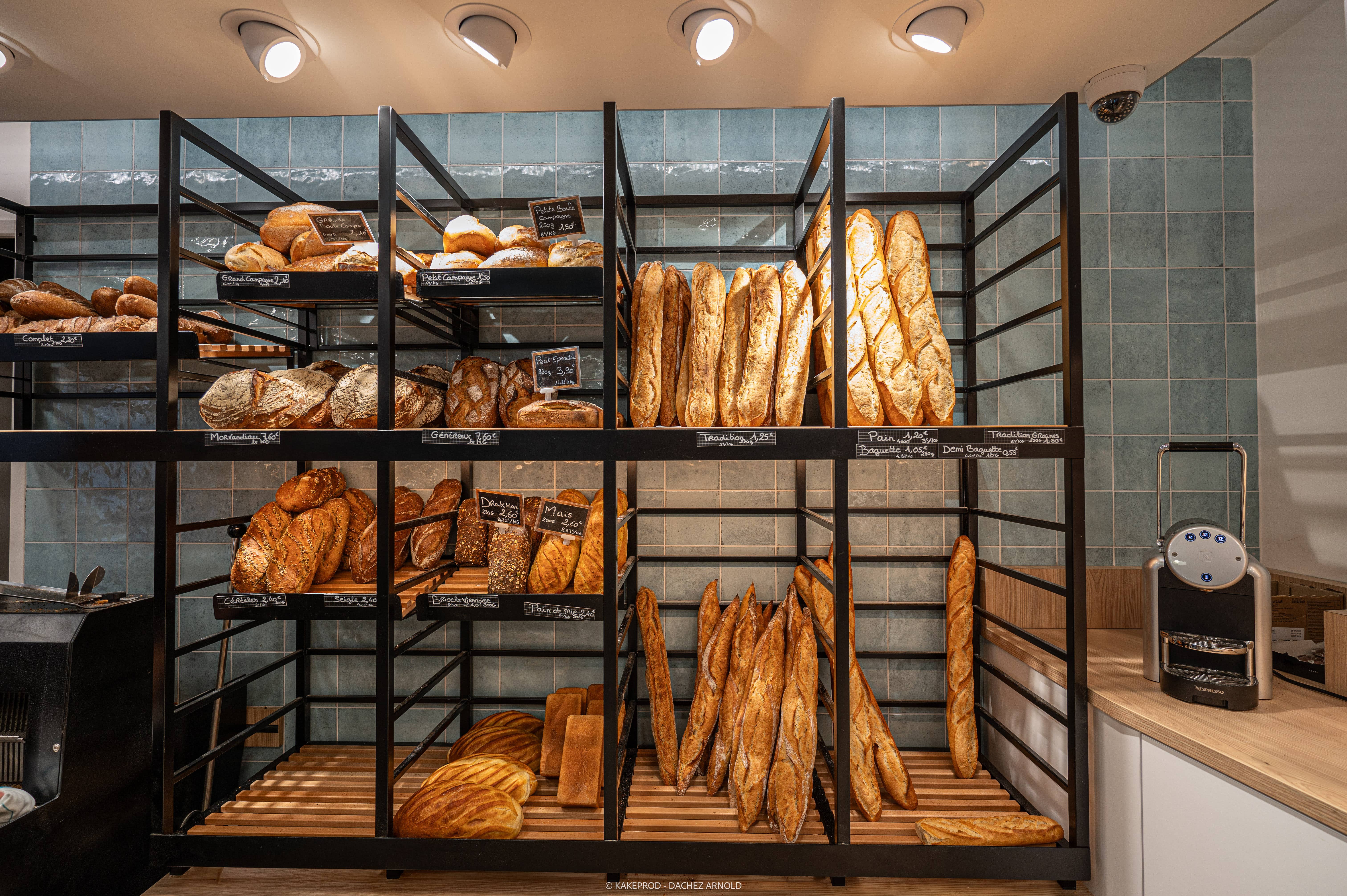 Vitrine boulangerie et patisserie