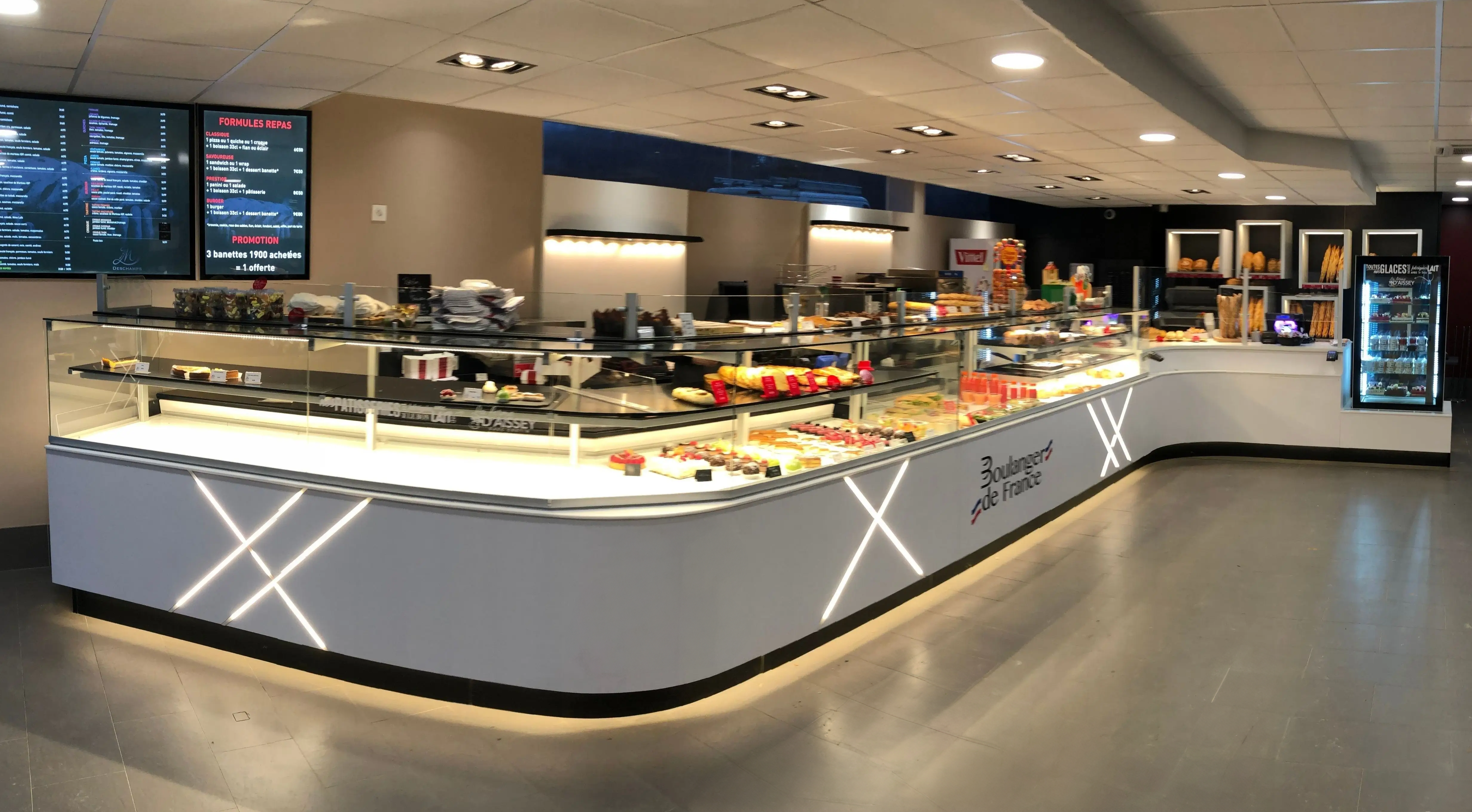 Vitrine boulangerie et patisserie