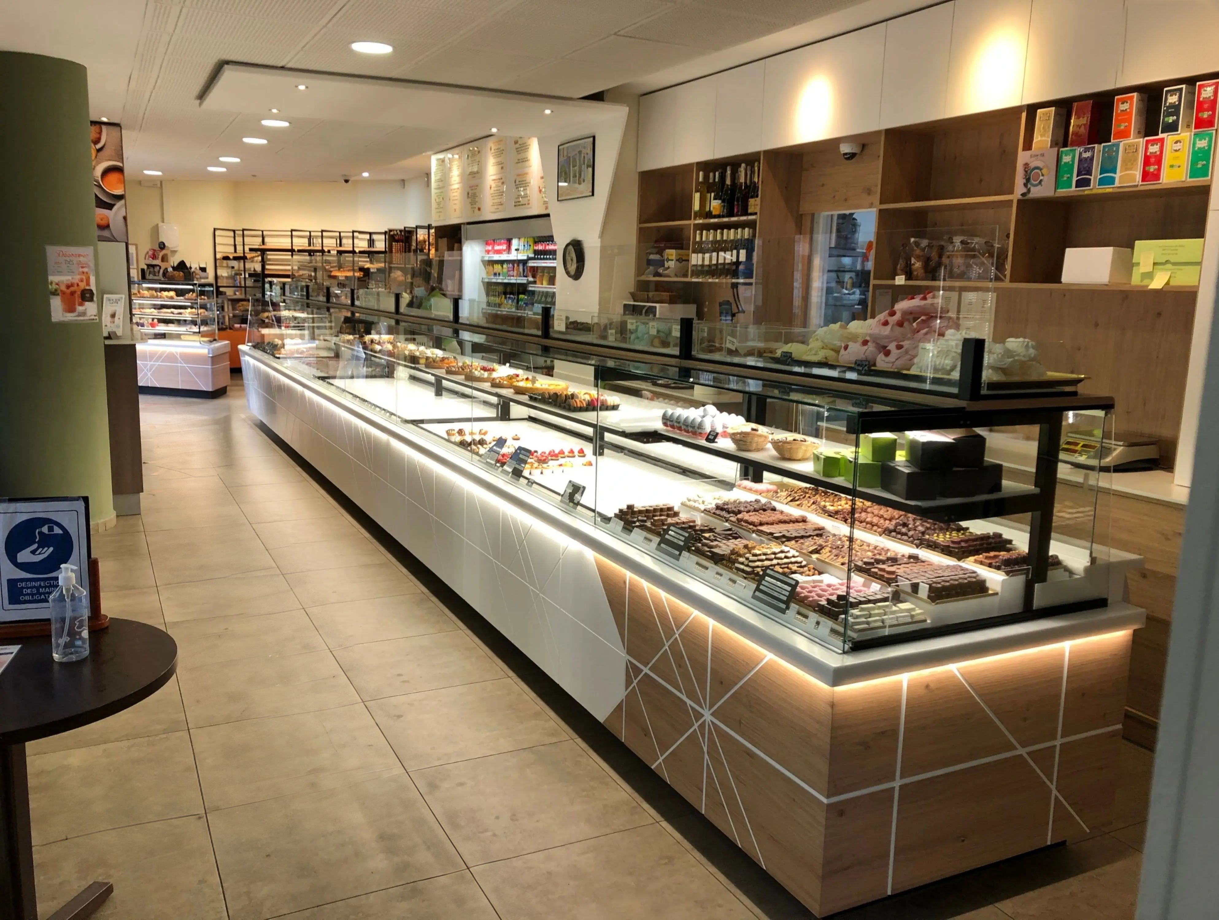Vitrine boulangerie et patisserie
