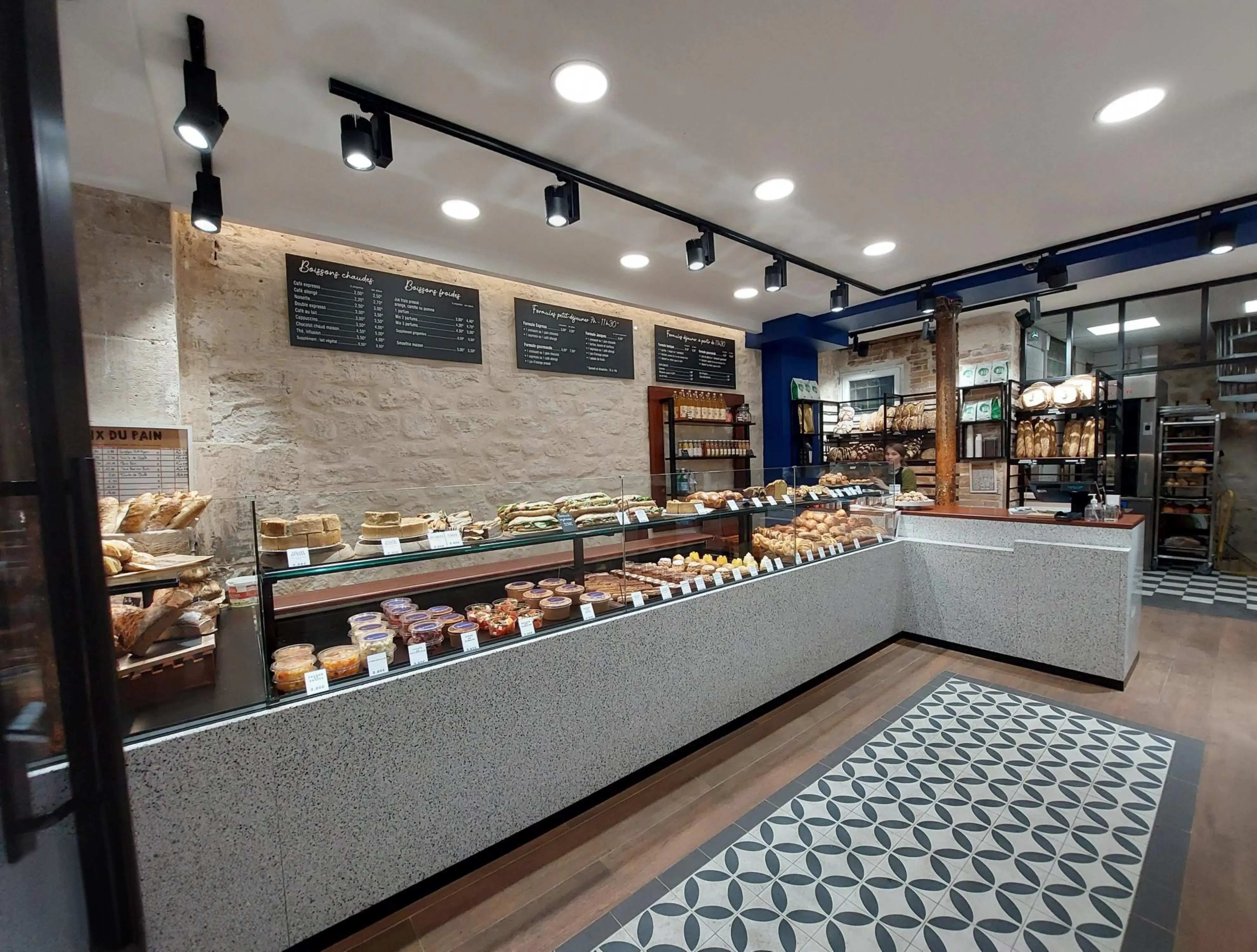 Vitrine boulangerie et patisserie