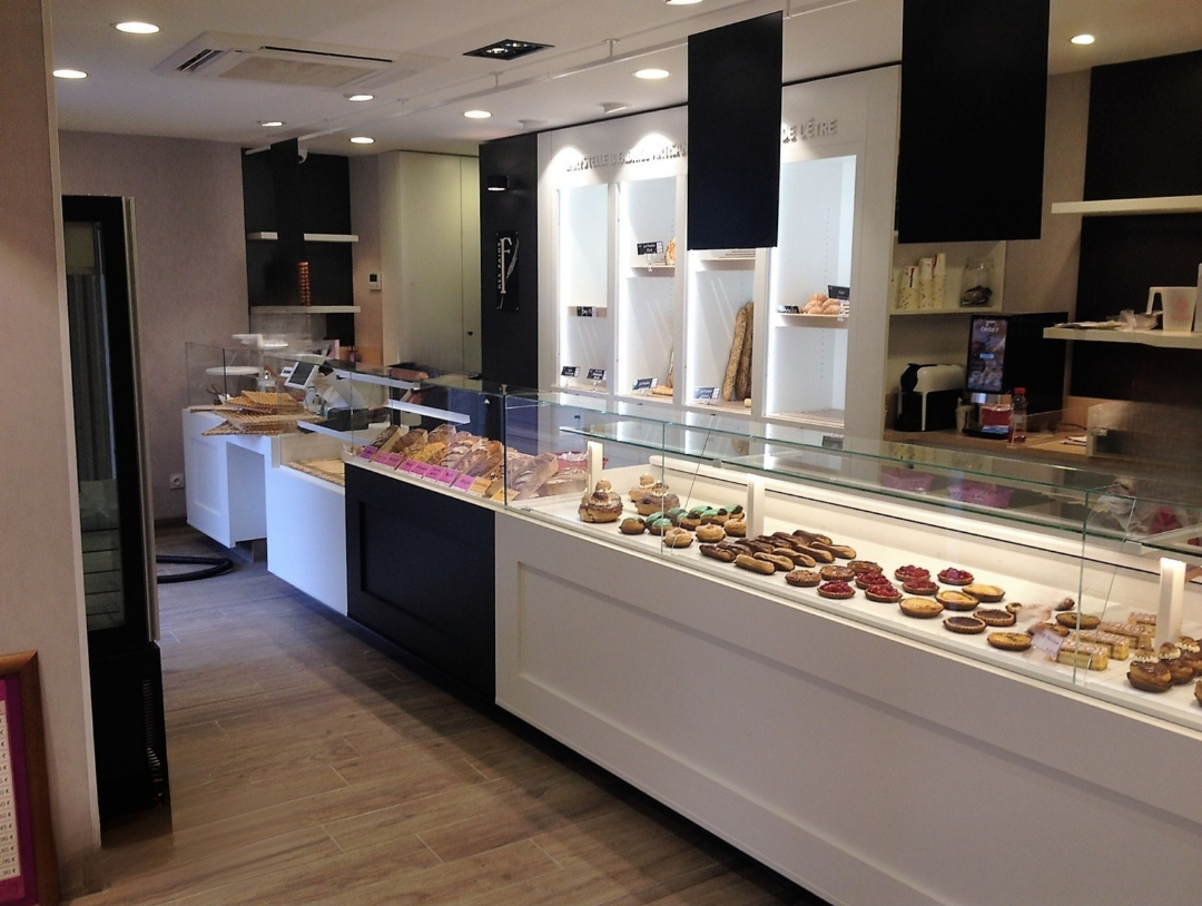 Vitrine boulangerie et patisserie