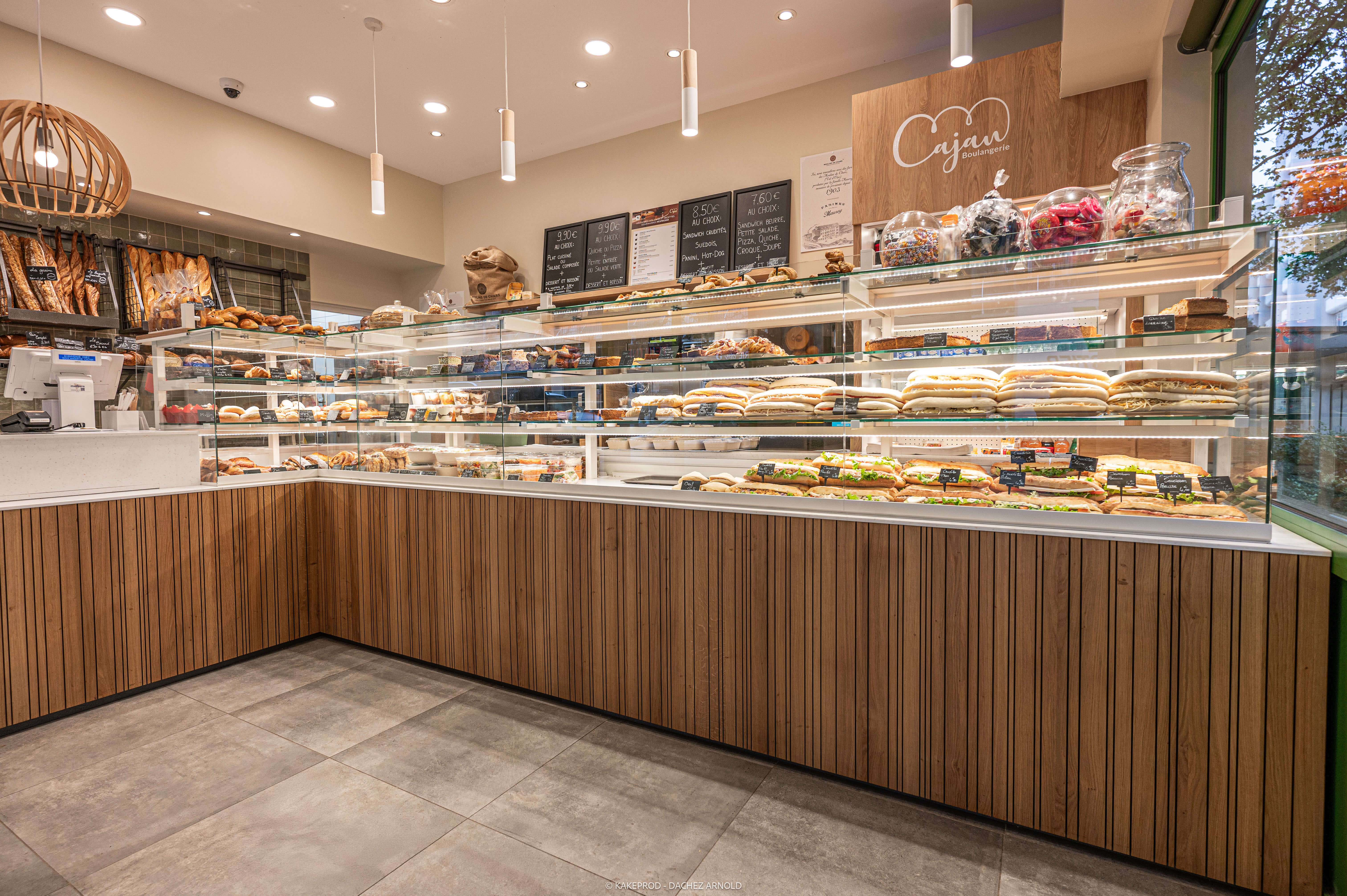 Vitrine boulangerie et patisserie