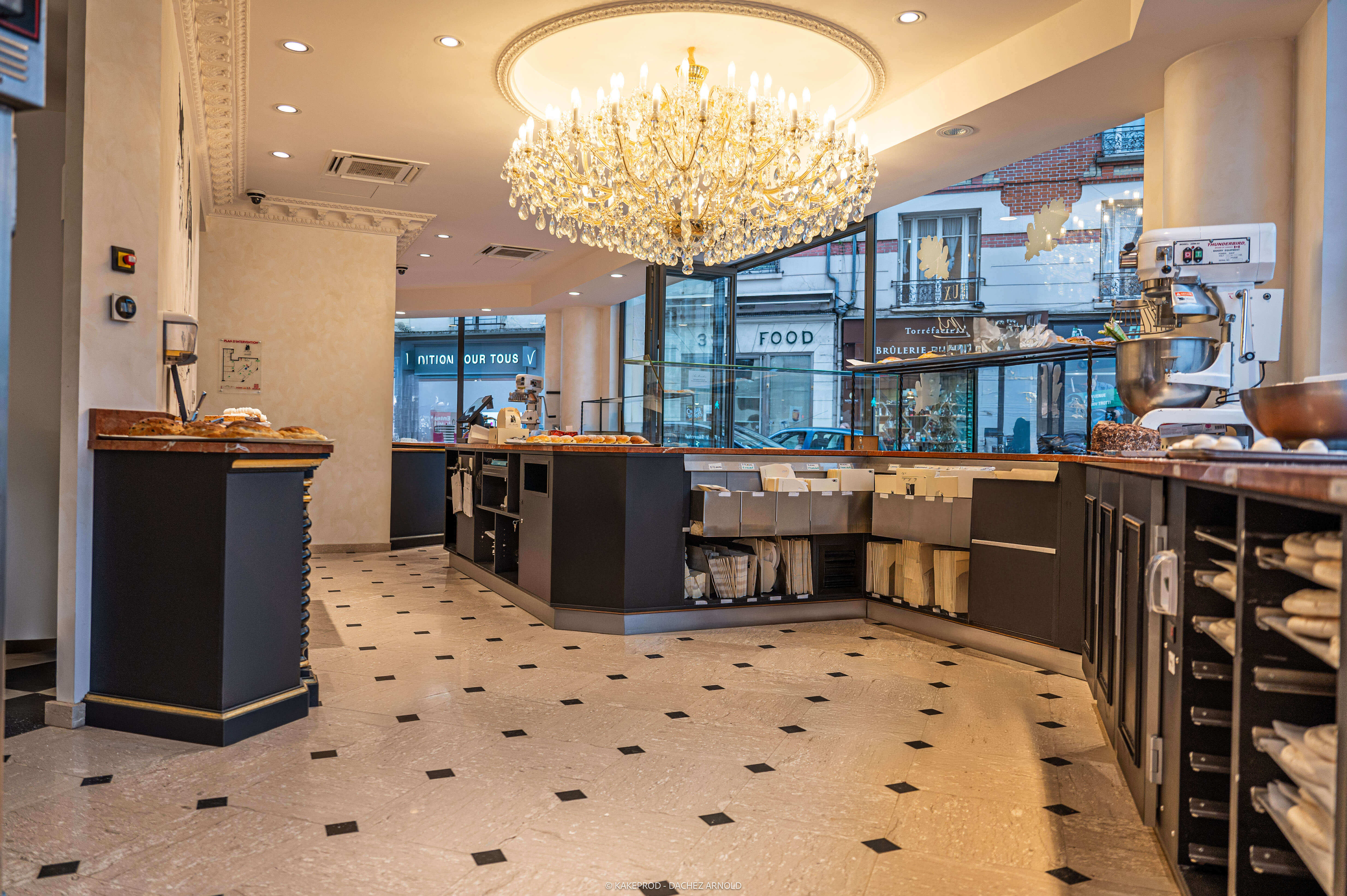 Vitrine boulangerie et patisserie