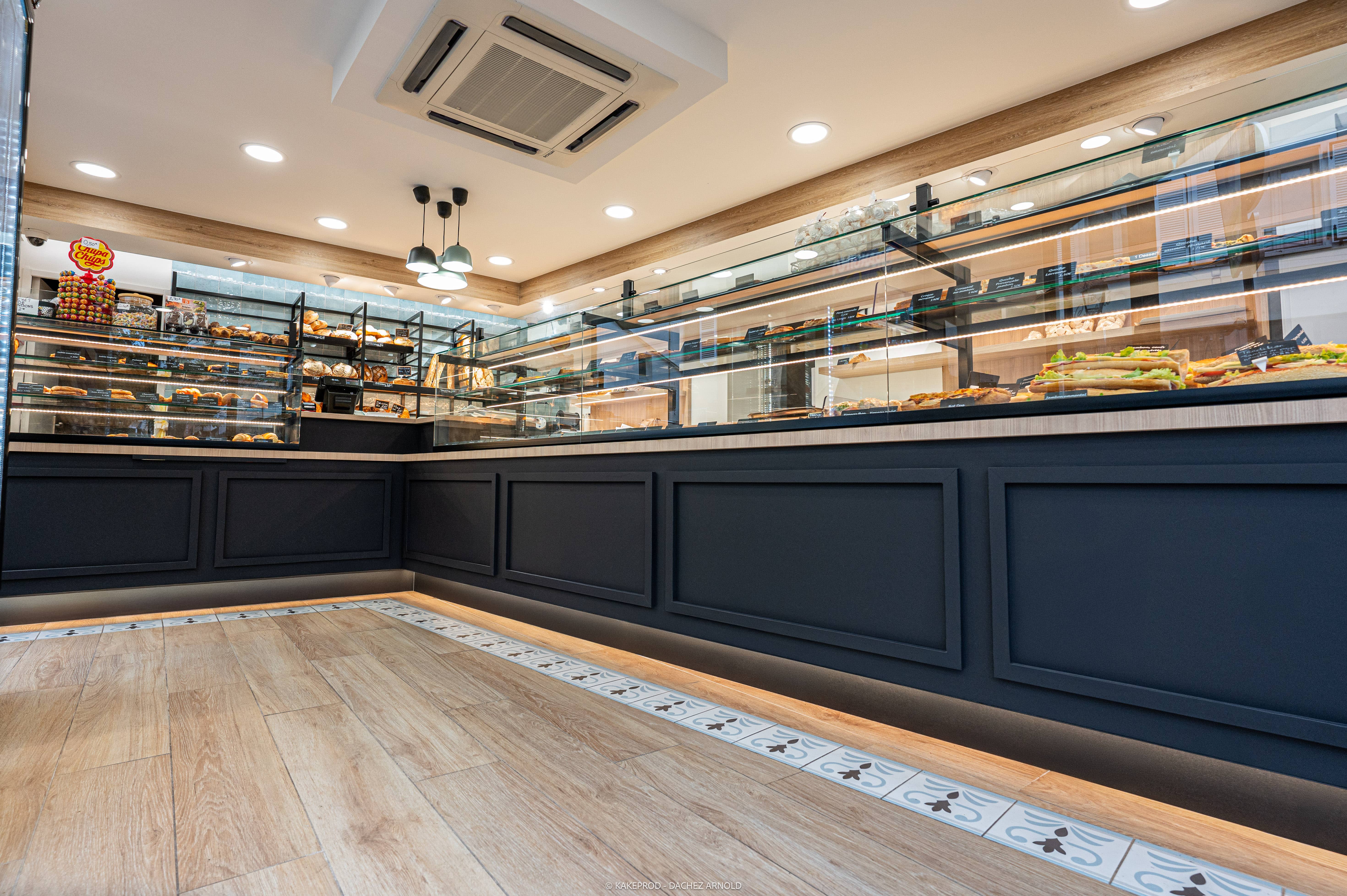 Vitrine boulangerie et patisserie