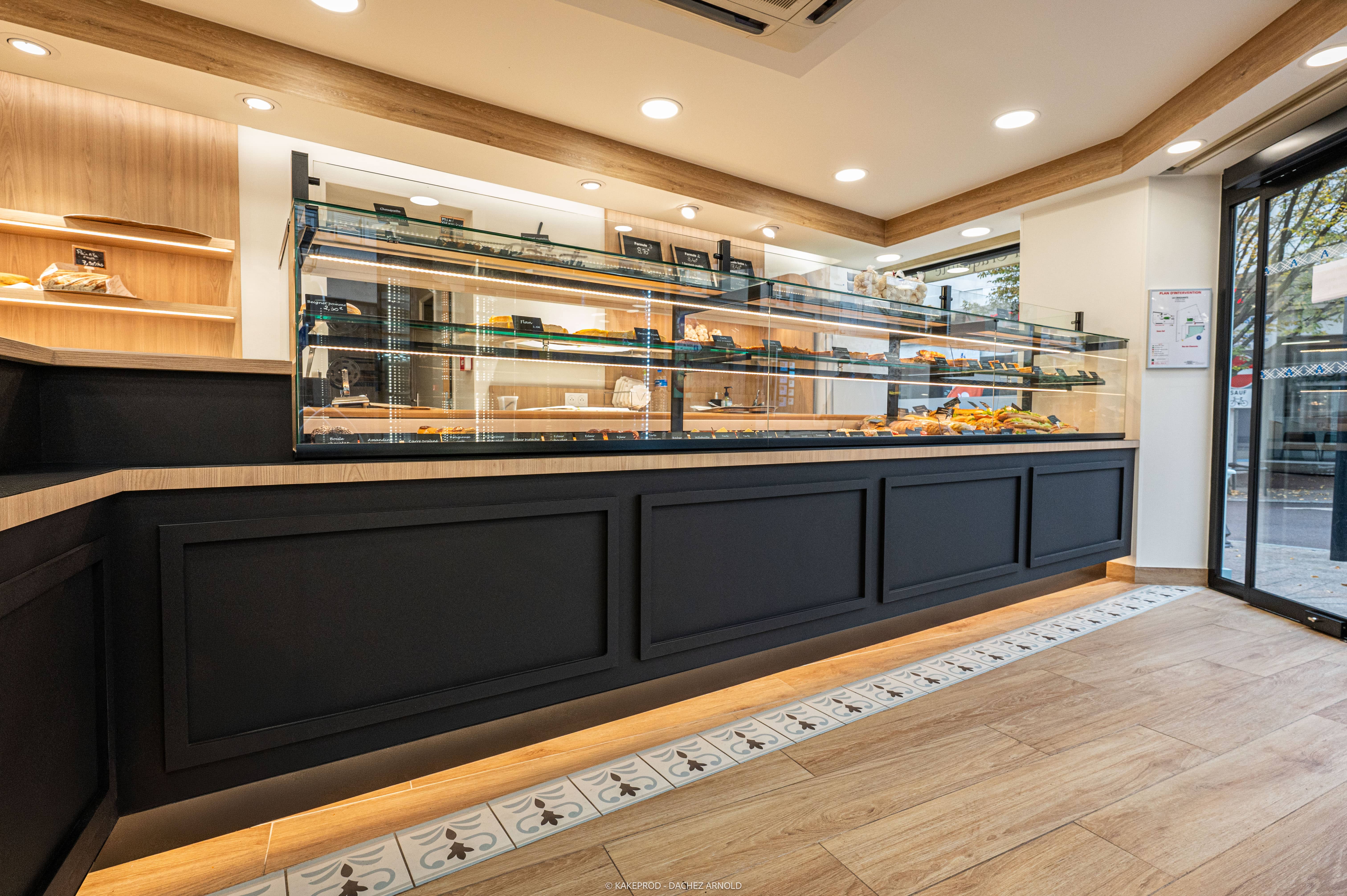 Vitrine boulangerie et patisserie