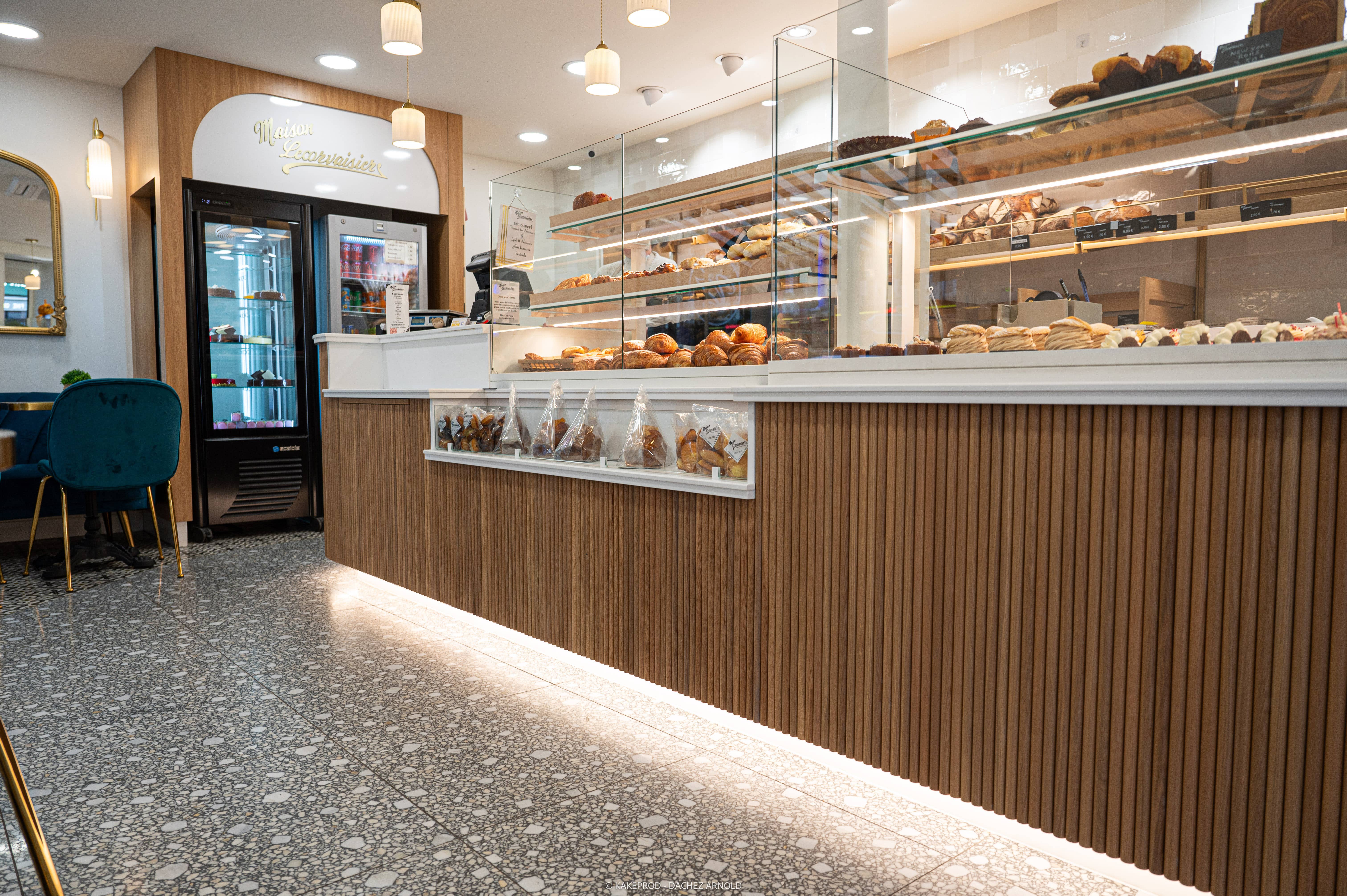 Vitrine boulangerie et patisserie