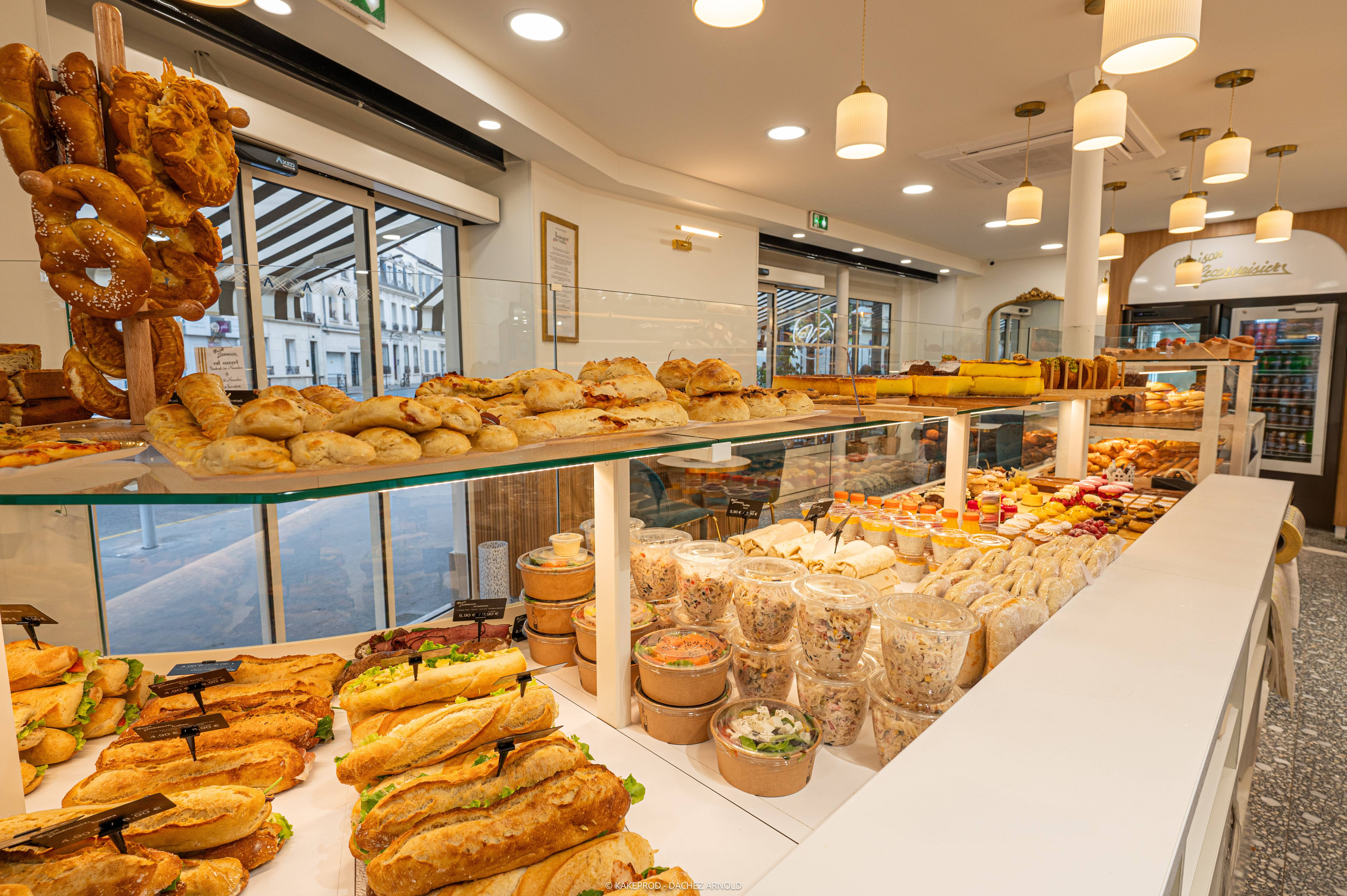 Vitrine boulangerie et patisserie