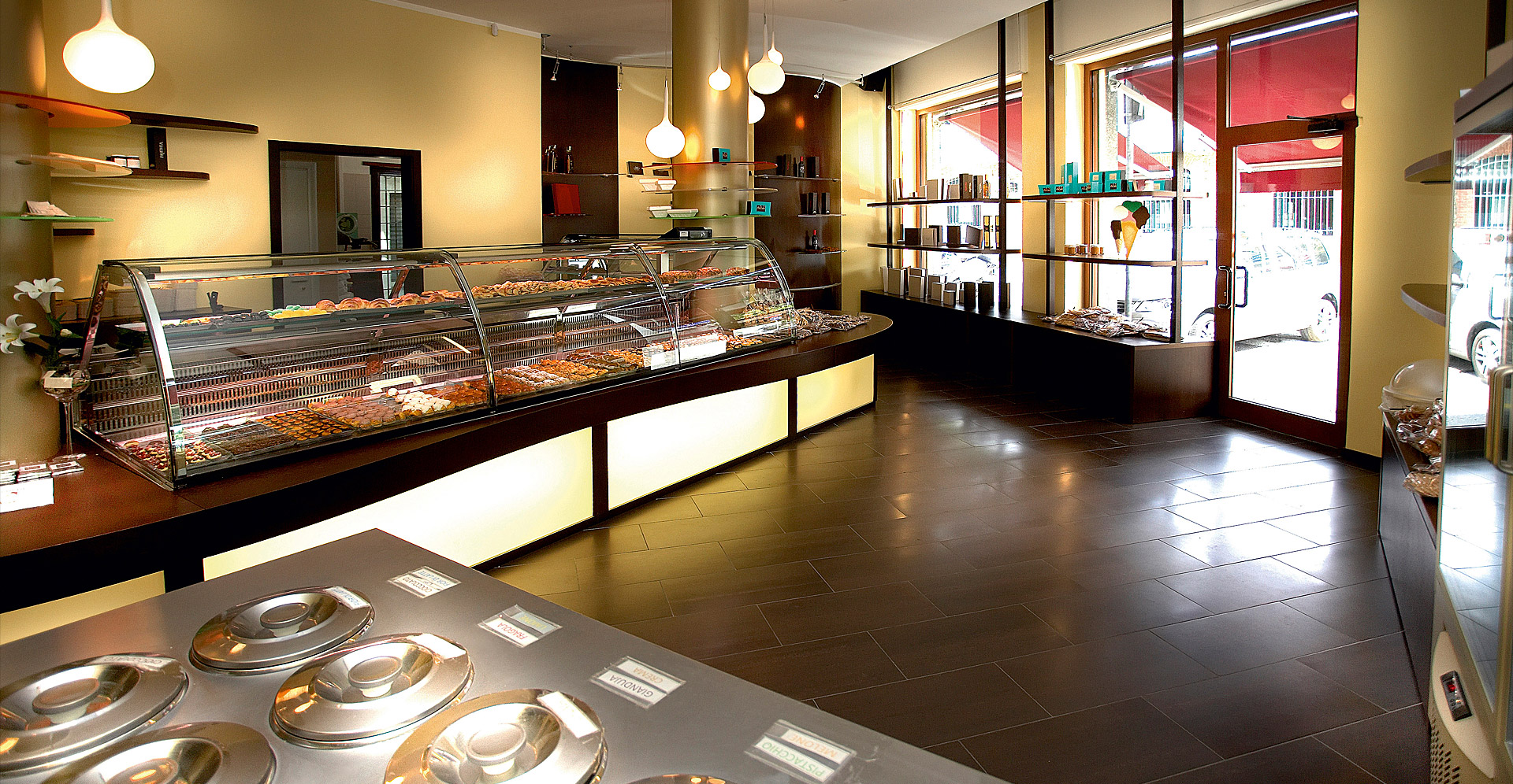 Vitrine boulangerie et patisserie