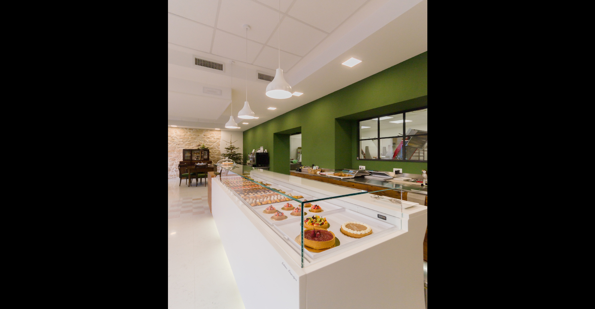 Vitrine boulangerie et patisserie