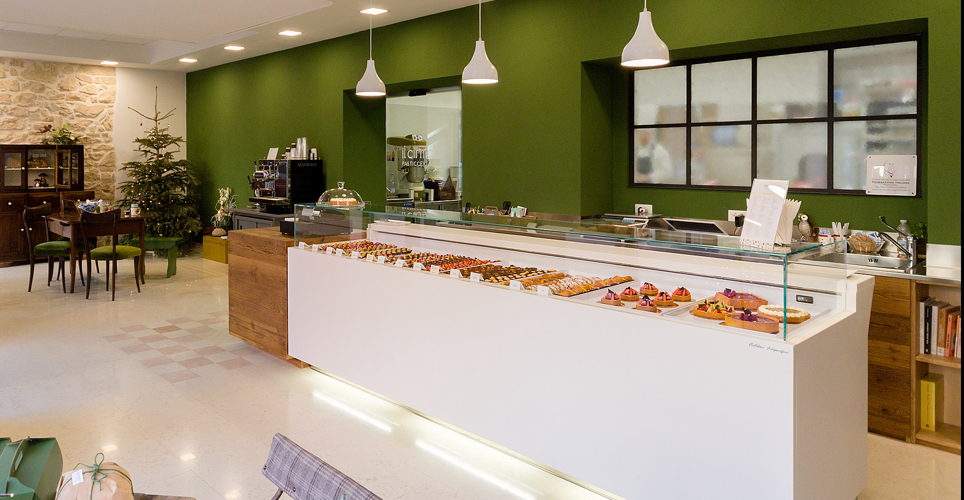 Vitrine boulangerie et patisserie