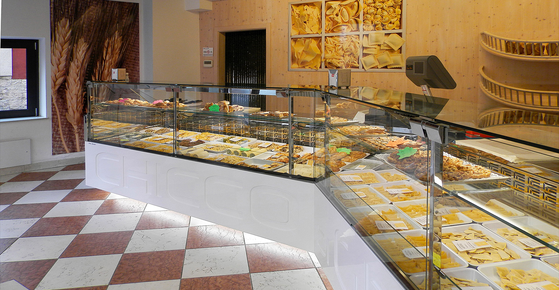 Vitrine boulangerie et patisserie