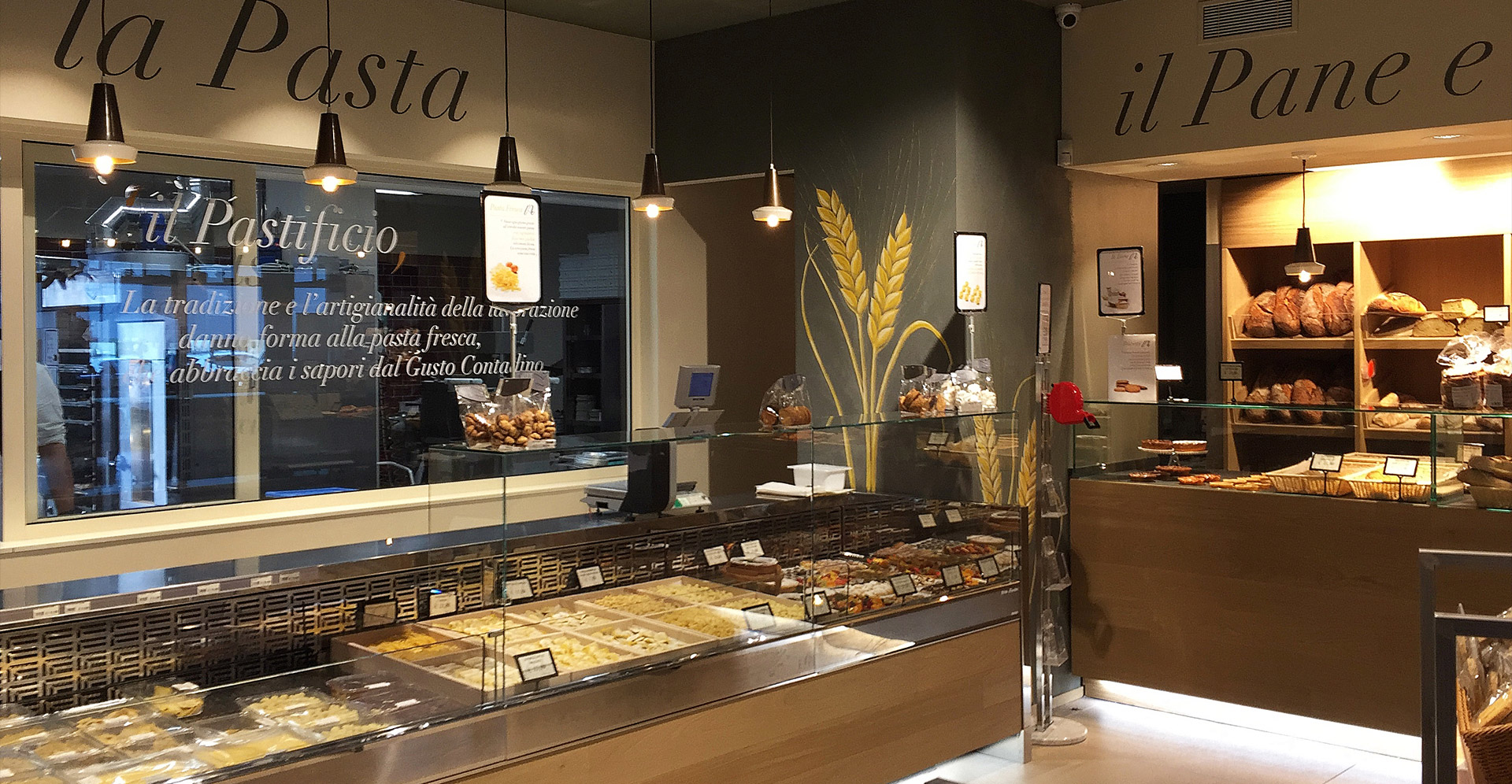 Vitrine boulangerie et patisserie