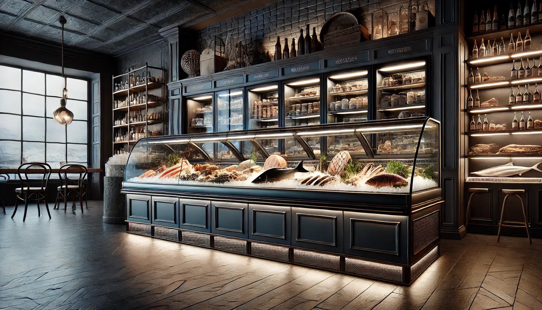 Vitrine poissonnerie