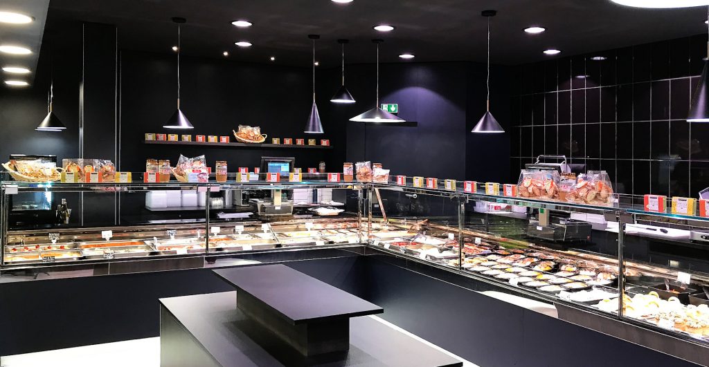 Vitrine boulangerie et patisserie